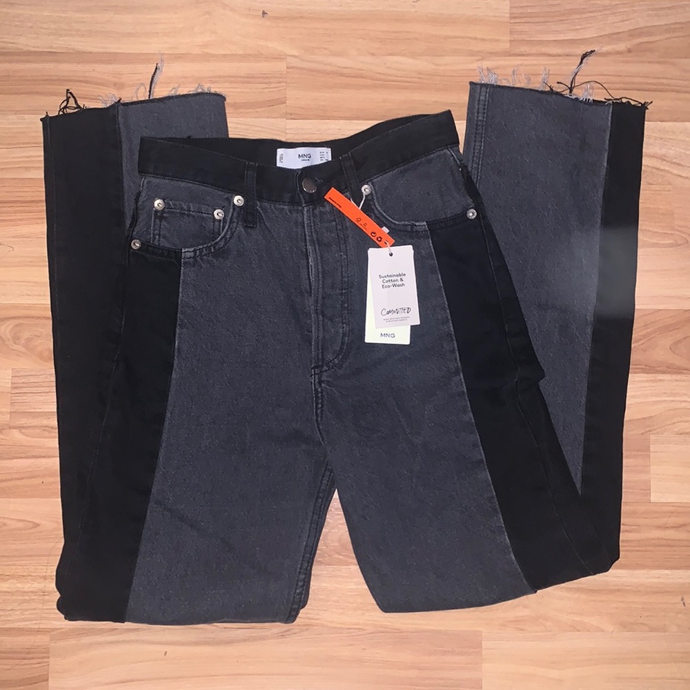 Mango Spliced Jeans Size 1